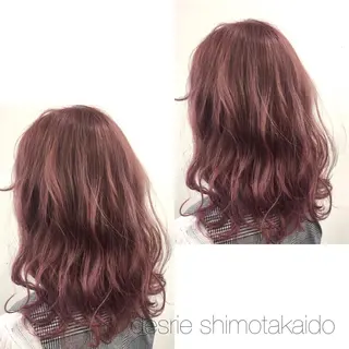 ミディアム カラー 薄田 珠美のヘアスタイル