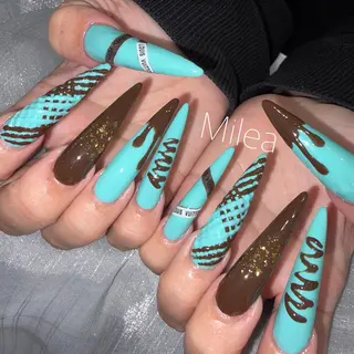 ネイル Milea🩵 Sayaka🪩のネイルデザイン