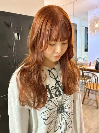 ロング yuma/ブリーチ なし/透明感/暖色のヘアスタイル