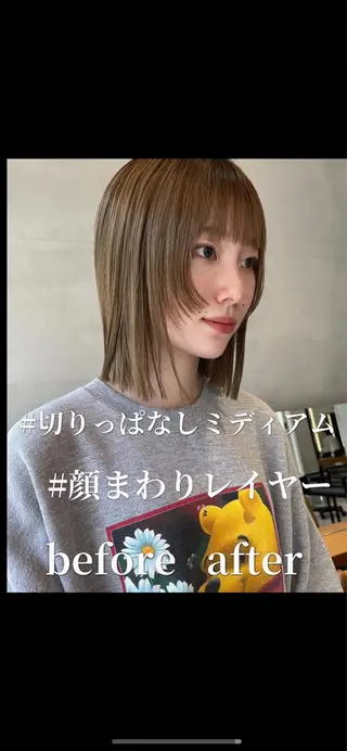 ミディアム 似合わせレディース/ メンズ/あゆかのヘアスタイル