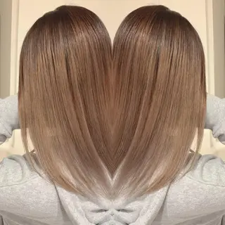 ミディアム カラー 清水 亮太／赤み消しカラーのヘアスタイル