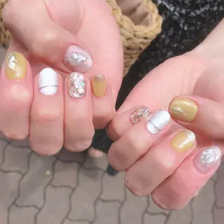 ロング カラー ヘアアレンジ キッズ ネイル マツエク・マツパ 福田 加奈のネイルデザイン