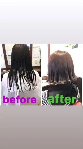 ミディアム 岩尾 志保のヘアスタイル