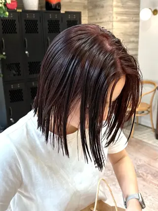 ショート ササキカズマ〻透明感 〻色落ち〻赤み消しのヘアスタイル