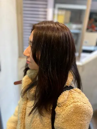 ロング カラー カネコ ナナミのヘアスタイル