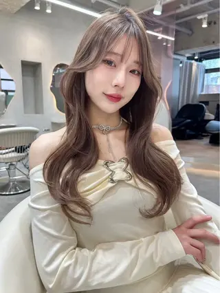 ロング 大宮‎🩵縮毛矯正 レイヤー　佐藤和のヘアスタイル