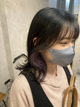 セミロング カラー ✨髪質改善✨ 河合一樹のヘアスタイル