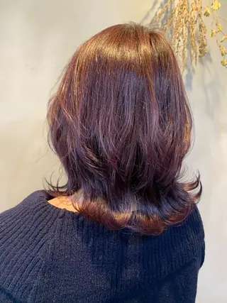 セミロング 山本 みきのヘアスタイル