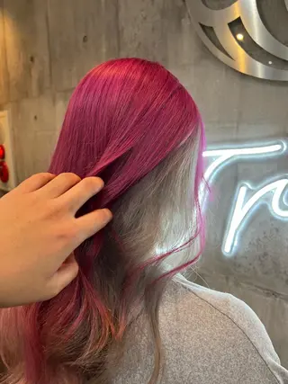 ロング カラー パーマ ヘアアレンジ メンズ キッズ ネイル マツエク・マツパ アイブロウ 韓国/顔周り/透明感 /レイヤー/ひなたのヘアスタイル