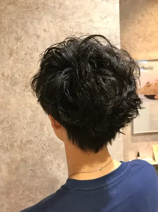 パーマ メンズ earth尾形美穂 🫧髪質改善縮毛🫧のヘアスタイル