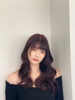 セミロング カラー little通町筋所属・little 朝陽のヘアスタイル