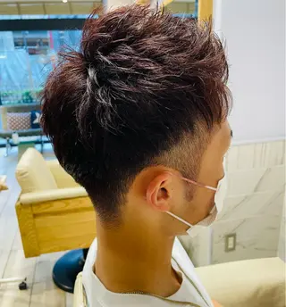 カラー メンズ すげさやか ✨メンズカットパーマのヘアスタイル
