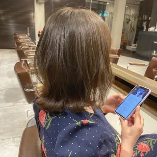 カラー 🌈ケアブリーチ🌈 おぐまなつきのヘアスタイル