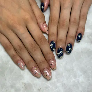 ネイル 韓国/ヌーディー系 ネイル自由が丘のネイルデザイン