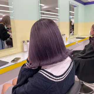 セミロング カラー ヘアアレンジ mai🍑暖色カラー /レイヤー💖のヘアスタイル