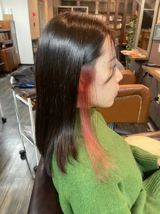 セミロング カラー ｼﾉｻﾞｷ ｷﾅのヘアスタイル