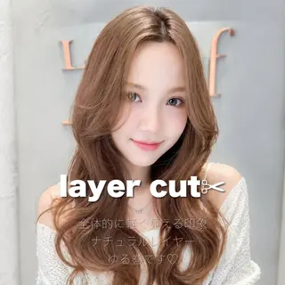 ロング カラー 地毛風縮毛矯正飛我 赤み無し透明感ヘアのヘアスタイル