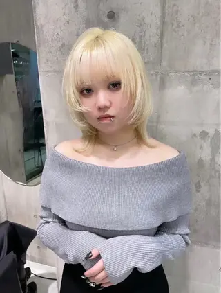 セミロング 甘ふわgirly🎀 ハイトーン🤍Ramのヘアスタイル