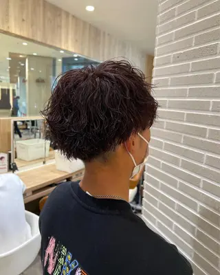 パーマ メンズ 赤本悠斗波巻きパーマ メンズパーマのヘアスタイル