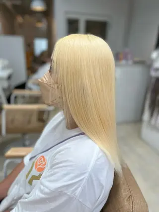 セミロング カラー パーマ ヘアアレンジ メンズ キッズ ネイル マツエク・マツパ アイブロウ 🧡可愛い色落ち🧡 ハイトーン特化🧡のヘアスタイル