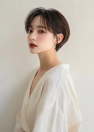 ショート カラー 年齢悩みを全て解消/ 白髪と癖毛 松本雄光のヘアスタイル