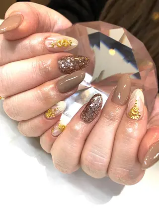 ロング glow_ nailのネイルデザイン