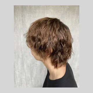 パーマ メンズ 佐藤 沙也輝のヘアスタイル