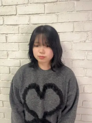 ミディアム 🌶F-CODE RINA🌶のヘアスタイル