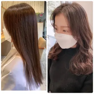 セミロング パーマ特化美容師 カンノケンタのヘアスタイル
