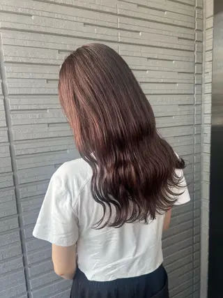 セミロング Wカラーヘアアレンジ さあやのヘアスタイル