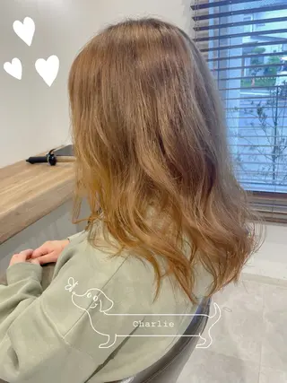 ロング カラー やまこし 美裕樹のヘアスタイル