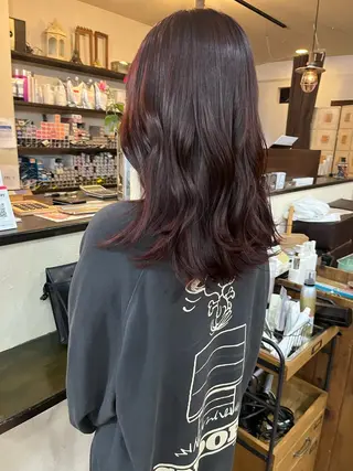 セミロング Un Fleur所属・立野 希沙のヘアスタイル