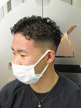 パーマ メンズ 渋谷/フェード/ 國分 翔のヘアスタイル