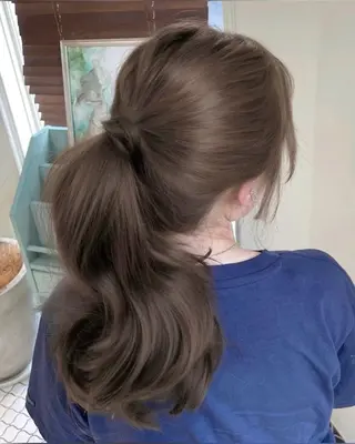 ロング カラー ヘアアレンジ レイヤー×透明感カラ ーHAYATOのヘアスタイル