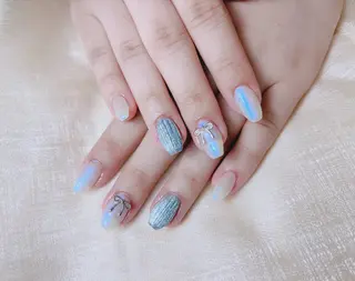 ネイル H3 Nail Tsuki🦋💙のネイルデザイン