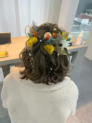 ミディアム ヘアアレンジ メンズパーマ/新潟駅 NOBUTA🔥のヘアスタイル