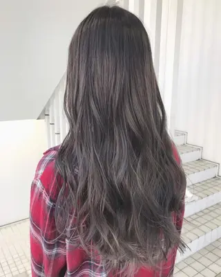 ロング 髪質改善ストレート髪 質改善カラー特化中崎のヘアスタイル