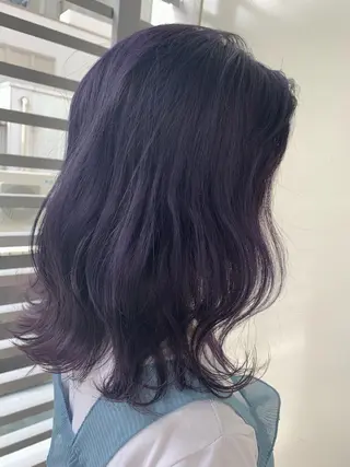 ミディアム カラー ヘアアレンジ kei🤎ベージュ /透明感カラー/博多のヘアスタイル