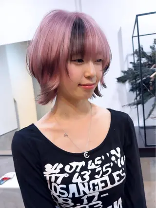 ミディアム カラー 【ALTLA 吹田】 ハイトーン MUUのヘアスタイル