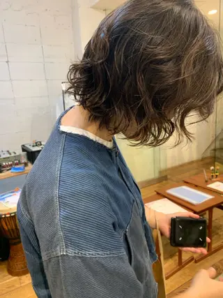 ミディアム パーマ 【takk】 ナカヤママサヨシのヘアスタイル