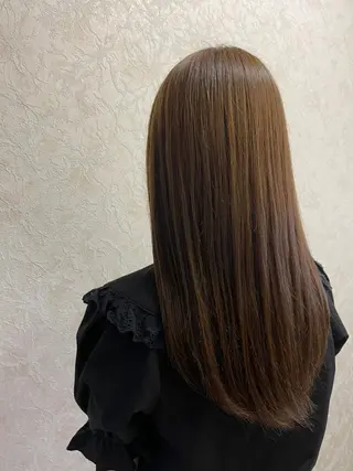 ミディアム カラー パーマ ヘアアレンジ ヘアケア特化型サロン newi 梅田のヘアスタイル