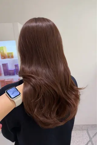 ロング パーマ ヘアアレンジ メンズ キッズ 透明感カラー／ 新潟万代/池野里衣のヘアスタイル