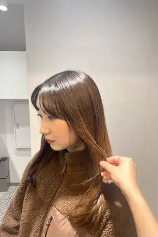 ロング 大宮レイヤーカット× 透明感カラー　rioのヘアスタイル