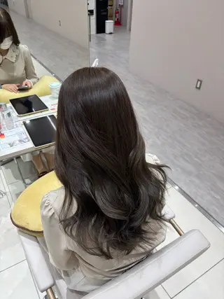 ロング カラー ヘアアレンジ レイヤーカット/艶 カラー/直井優花のヘアスタイル