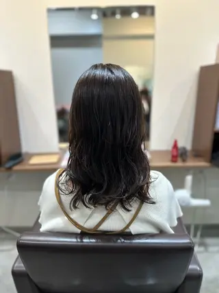 ミディアム カラー パーマ 平日オススメ✨ プチプラ✨山下のヘアスタイル