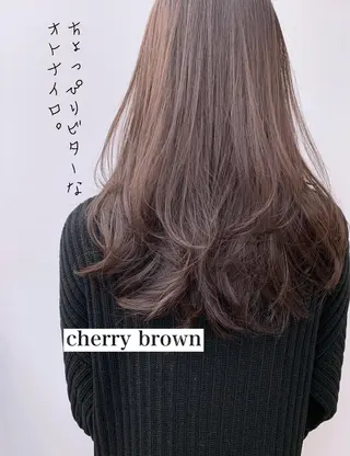 セミロング カラー 縮毛矯正×髪質改善 店長　DAITOのヘアスタイル