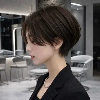 ショート 《髪質改善✖️レイヤ ー🩶》ナオヤのヘアスタイル