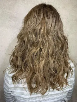 セミロング 西村 雄二/エクステのヘアスタイル