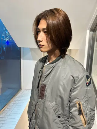 カラー 新宿 韓国 シャドウパーマ 志龍のヘアスタイル