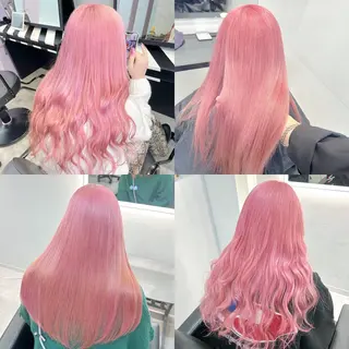 ロング カラー ブリーチ&エクステ 🥀ケアカラー特化のヘアスタイル